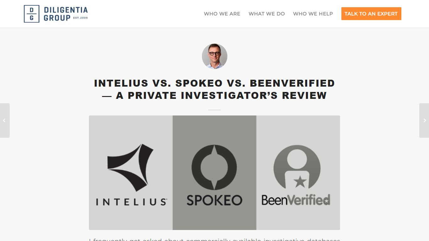 Intelius vs. Spokeo vs. BeenVerified - Diligentia Group